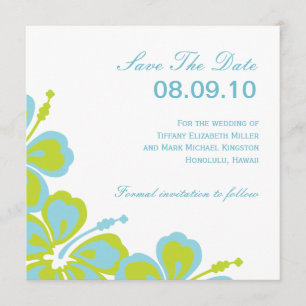 Save The Date Hibiscus Delight, Enregistrez la date, 08.09.10, P