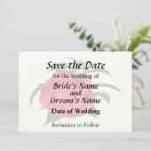 Save The Date Hibiscus Rose Foncé (Debout devant)