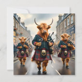 Save The Date Highland Harmony : Bagpipe Highland Cow Band (Dos)