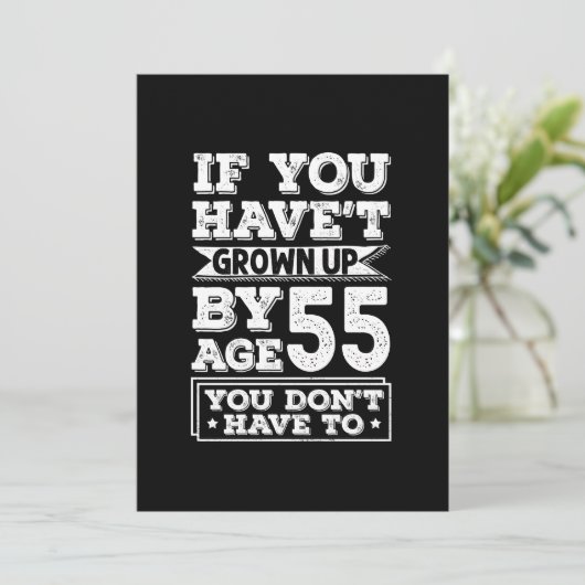 Save The Date Hilarious Age 55 (Debout devant)