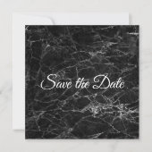 Save The Date Hip Marbre noir Enregistrer la date (Devant)