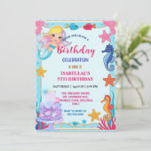 Save The Date hippocampe de sirène de l'arc-en-ciel (Debout devant)