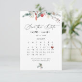 Save The Date Hiver Enregistrer la date (Debout devant)