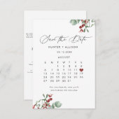 Save The Date Hiver Enregistrer la date (Devant / Derrière)