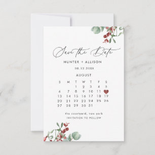 Save The Date Hiver Enregistrer la date