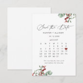 Save The Date Hiver Enregistrer la date (Devant / Derrière)