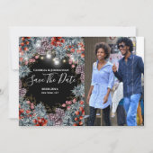 Save The Date Hiver merveilleland baies photo de vacances couron (Devant)