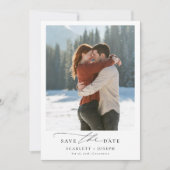 Save The Date Hiver Romantique Western Mariage photo (Devant)