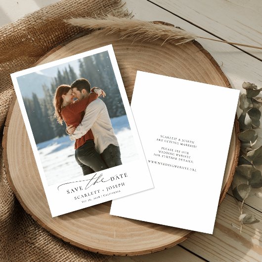 Save The Date Hiver Romantique Western Mariage photo