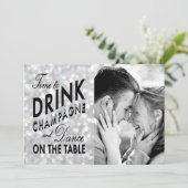 Save The Date Hollywood Glam Enregistrer la date (Debout devant)