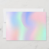 Save The Date Holographique rose violet photo Sweet 16 (Dos)