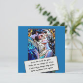 Save The Date Homme et femme en vitrail (Debout devant)