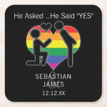 Save The Date Homoseksueel Hij Heeft Ja Gezegd Gep