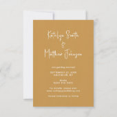 Save The Date Honey Gold Fun Script Mariage photo moderne (Dos)