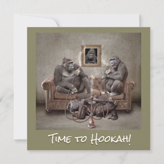 Save The Date Hookah Time Beaux Primates (Devant)