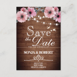 Save the Date - Hout, Duiven, Licht, Bloem