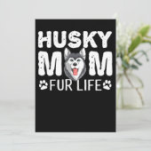 Save The Date Husky maman | Funny dog day (Debout devant)