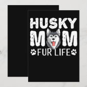 Save The Date Husky maman | Funny dog day (Devant / Derrière)