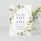 Save The Date Hydrangea & Mariage de verdure (Debout devant)