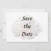 Save The Date Hydrangea Rose Pâle Avec Baby's Breath (Dos)