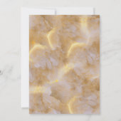 Save The Date Hydrangeas Élégantes Or Bleu Lavande Violet (Dos)