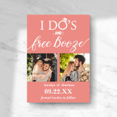 Save The Date I Do's & Free Booze Modern Wedding Enregistrer la 