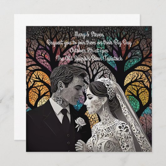 Save The Date Idées et cadeaux de mariage (Devant / Derrière)