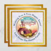 Save The Date Il est ressuscité et fête de la résurrection diman (Devant / Derrière)