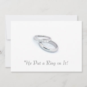 Save The Date Il met une bague sur elle/enregistrer la date