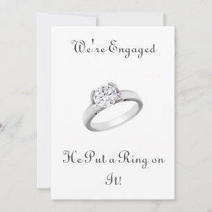 Save The Date Il met une bague sur elle/enregistrer la date