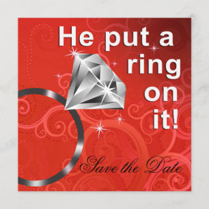 Save The Date Il y a mis une bague - Enregistrer la date