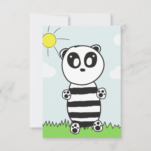 Save The Date Illustration de Panda Mignon (Devant)