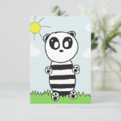 Save The Date Illustration de Panda Mignon (Debout devant)