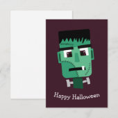 Save The Date Illustration du monstre de Frankenstein (Devant / Derrière)