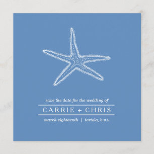 Save The Date Illustration Starfish Enregistrer la date