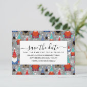 Save The Date Illustrations de flocon de neige Gnome Motif de No (Debout devant)