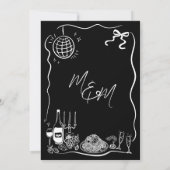 Save The Date Illustrations Dessinées à la Main Gribouillages Ma (Dos)