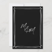 Save The Date Illustrations Élégantes Dessinées à la Main Gribou (Dos)