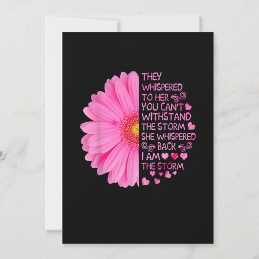 Save The Date I'm The Storm Strong Women Breast Cancer Warrior P (Devant)