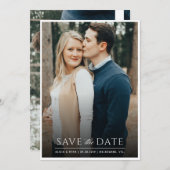 Save The Date Image blanche unique enregistrer la date (Devant / Derrière)