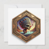 Save The Date Image de fantaisie extrême d'un alien dans une pis (Dos)