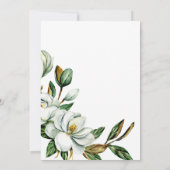 Save The Date Image Florale de Magnolia Blanc Rustique (Dos)