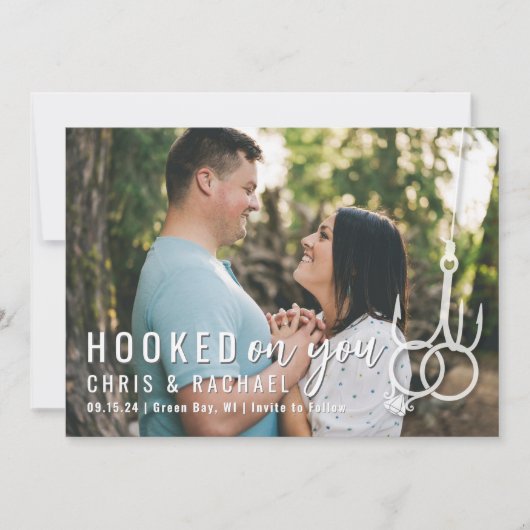 Save The Date Image Pêche Mariage  anneaux Enregistrer la date (Devant)