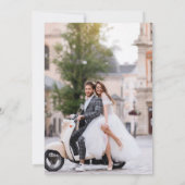 Save The Date Image simple de mariage pour sauver la date photo (Dos)