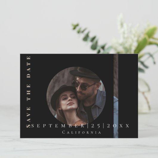 Save The Date Image simple moderne Appartement Enregistrer la ca (Debout devant)