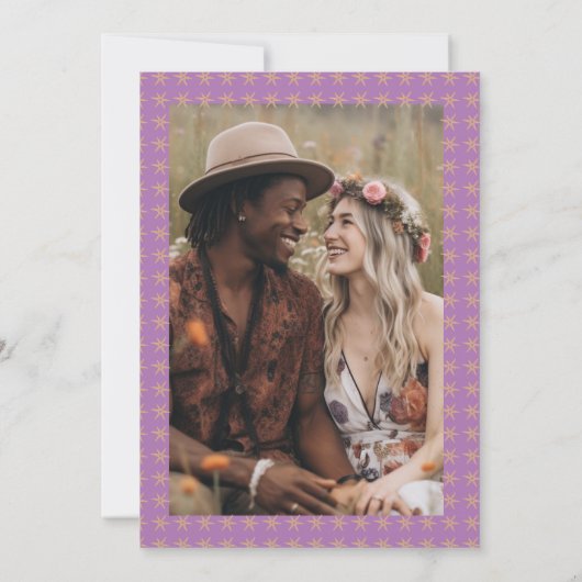 Save The Date Image Whimsical Boho ENREGISTRER LA DATE PHOTO PER (Dos)