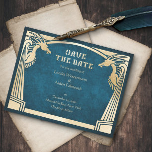 Save The Date Imaginaire Dragon Mariage Déco moderne