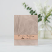 Save The Date Impression texturée de tissu rose - toute couleur (Debout devant)