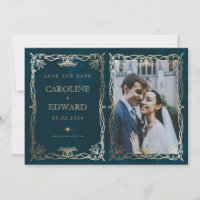 Indigo Medieval Gold Ivy Photo Code QR