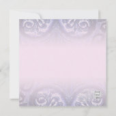 Save The Date indigo/rose "fer fleur de lis" Enregistrer la date (Dos)